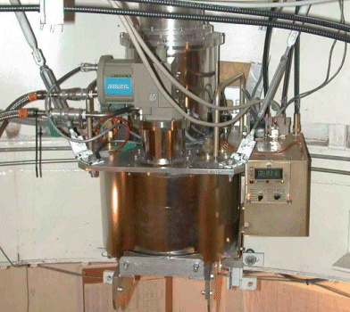 Photograph of the cryogenics unit