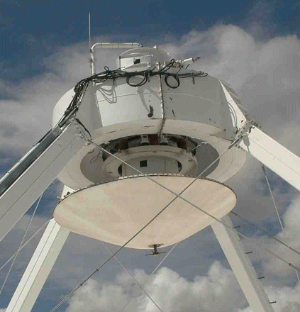 closeup photo of
    subreflector