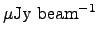 $\mu{\rm Jy~beam}^{-1}$