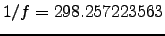 $1/f=298.257223563$