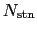 $N_{\rm stn}$
