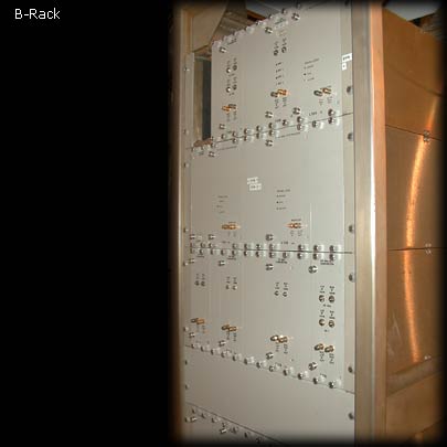 A-Rack. This rack contains the Front End Interface which tunes the receiver to a specific frequency. There are also power supplies for each interface. Each receiver for the antenna has an interface.