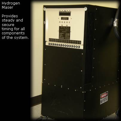 Hydrogen Maser provides secure and accurate timing.