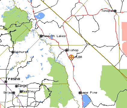 Location of Owens Valley VLBA station