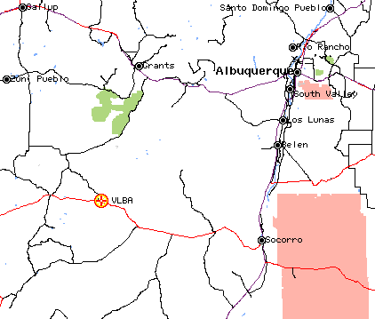 Location of Pie Town VLBA station